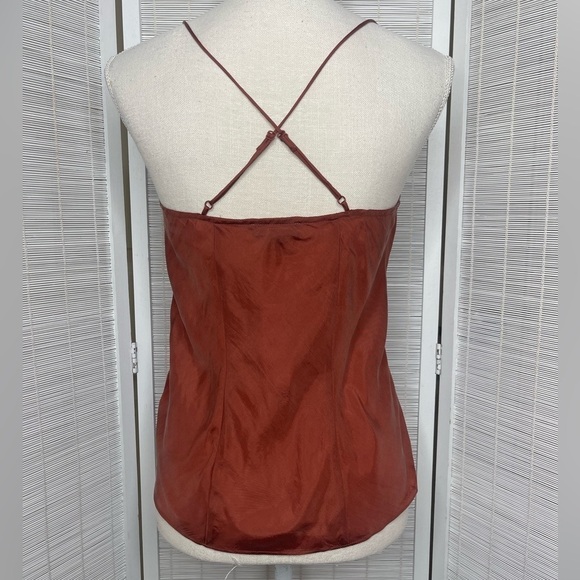 J. Crew Button Front Camisole Rust Size XS New with Tags - Picture 3 of 6